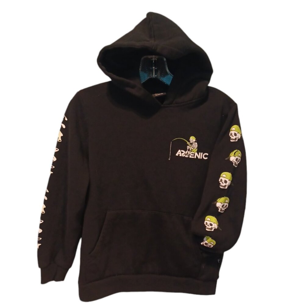 Arsenic Youth M hoodie with skulls 4615